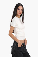 بلوزة بحواف ملونة - Carinasaudi.com