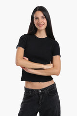 بلوزة بحواف ملونة - Carinasaudi.com