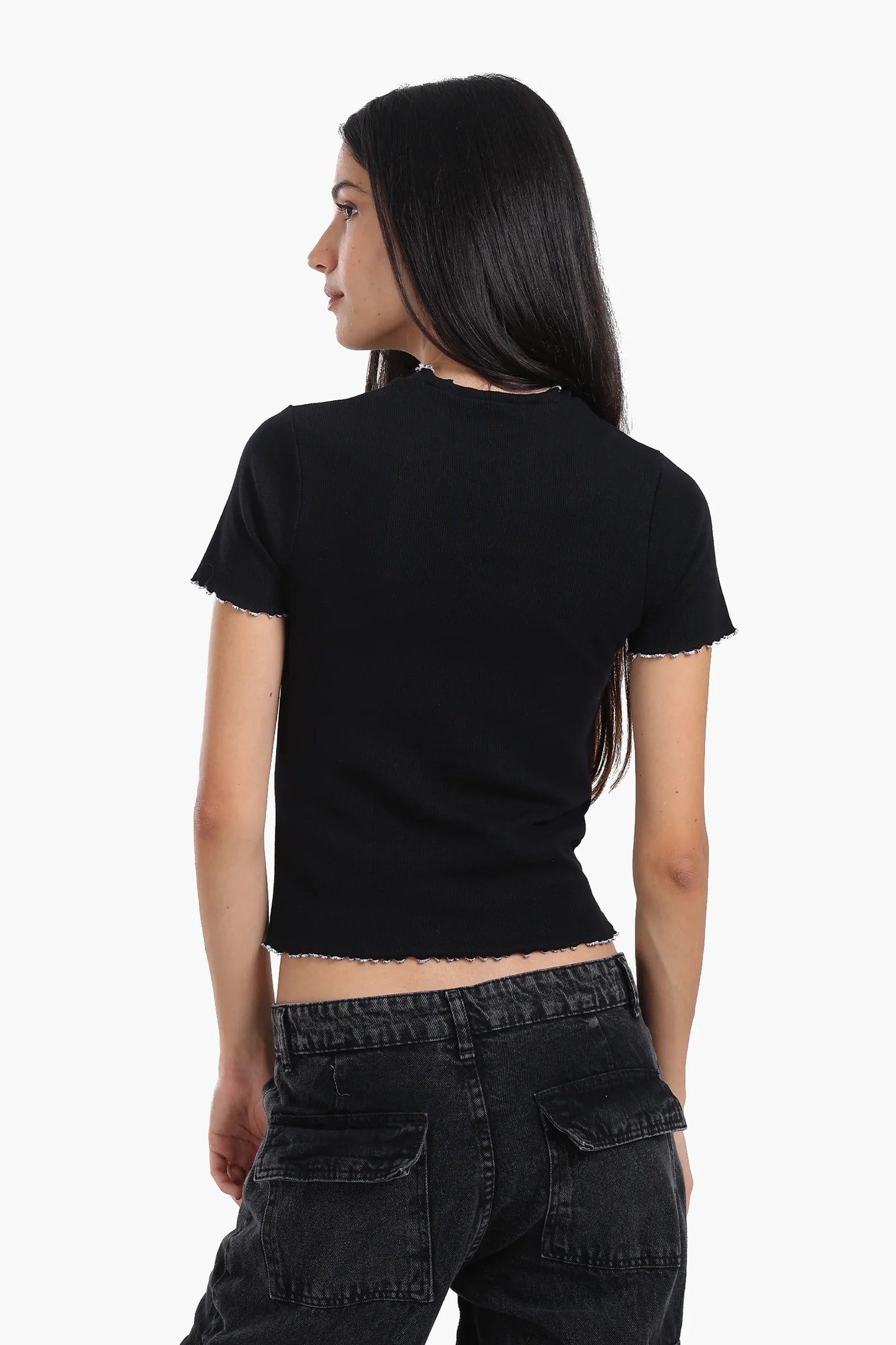 بلوزة بحواف ملونة - Carinasaudi.com