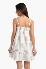 قميص نوم حمالات رفيعة بطبعة أناناس - Carinasaudi.com