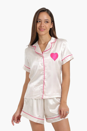 بيجاما بطبعة قلب - Carinasaudi.com