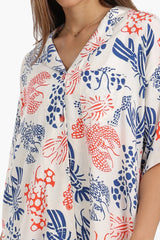 بيجاما بطبعة بأكمام قصيرة - Carinasaudi.com