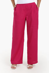 بنطال بخصر عالي و بقصة ساق واسعة - Carinasaudi.com