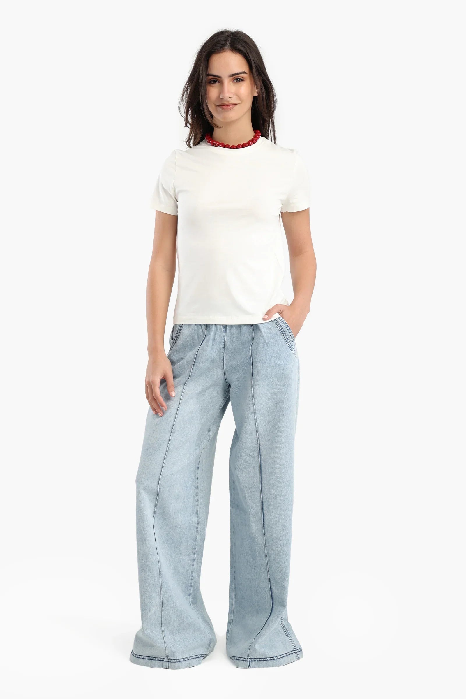 تي شيرت قطني باكمام قصيرة - Carinasaudi.com