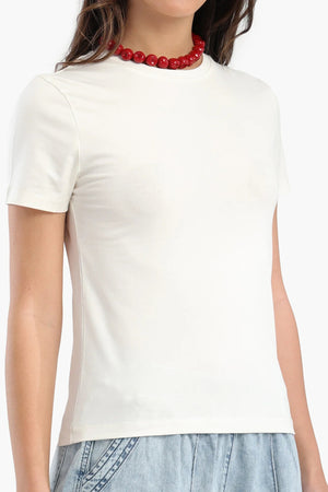 Short-sleeved cotton T-shirt