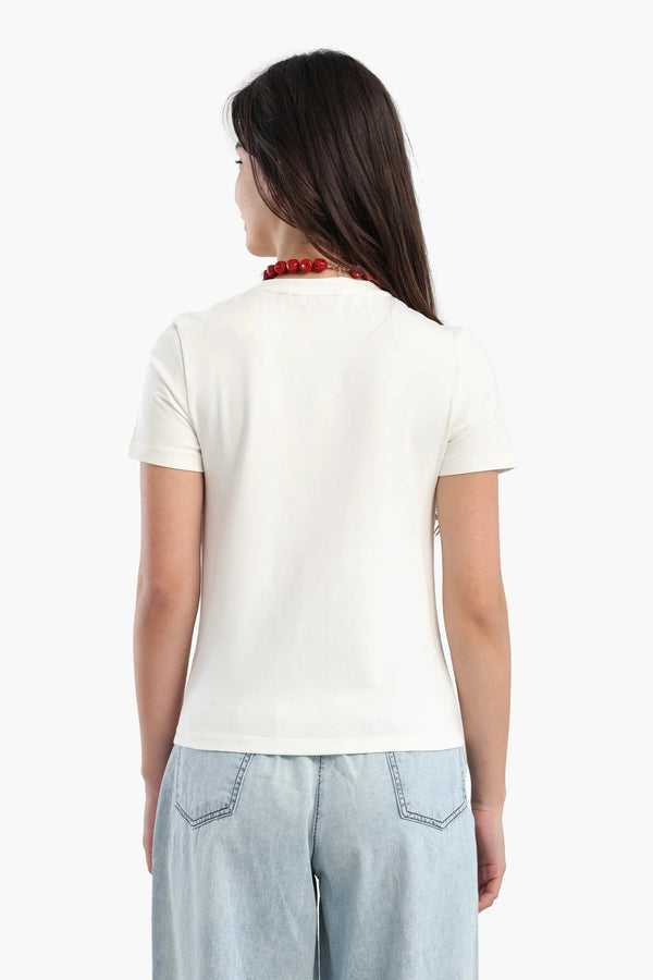 Short-sleeved cotton T-shirt