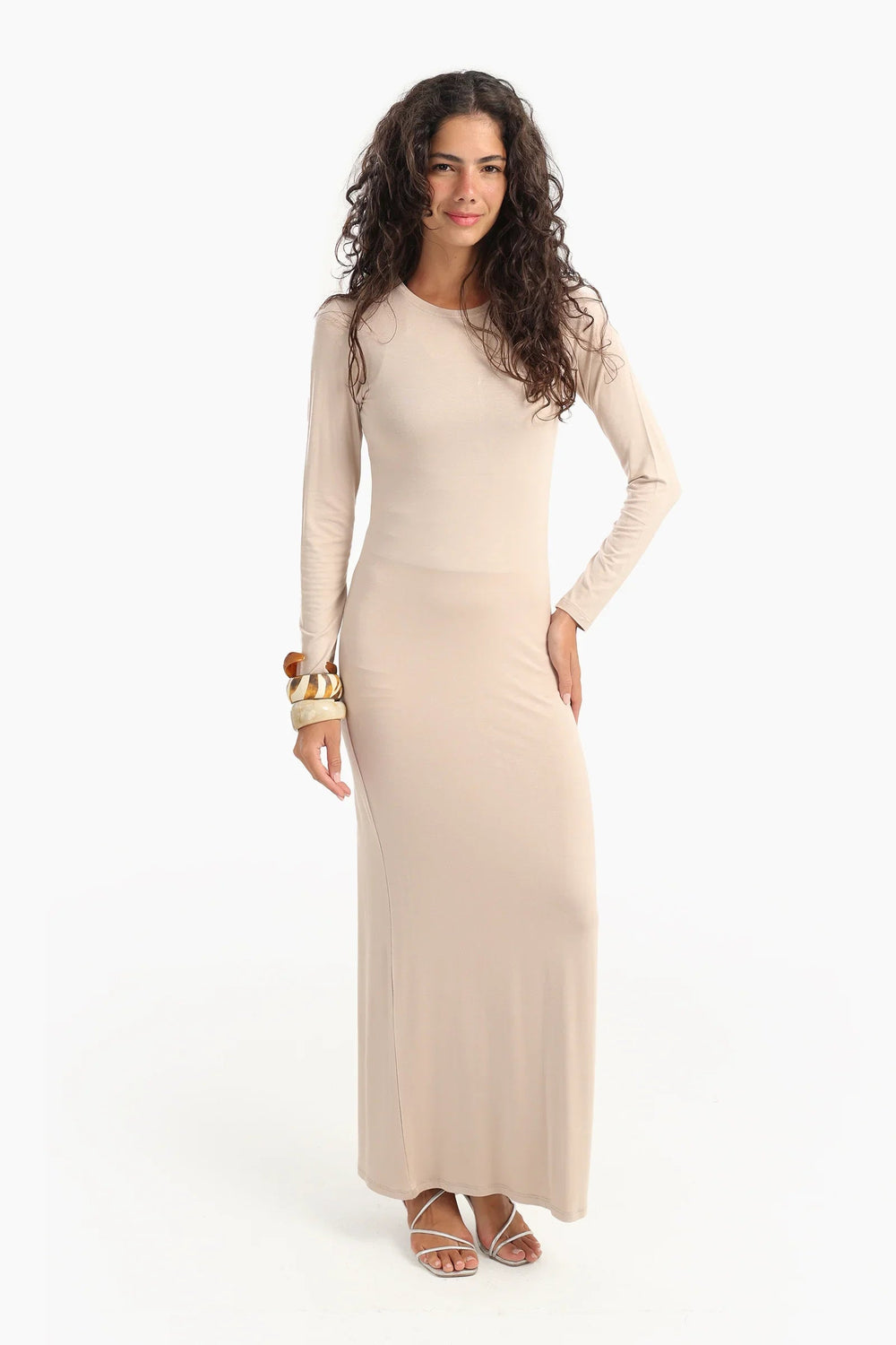 Long dress with long sleeves