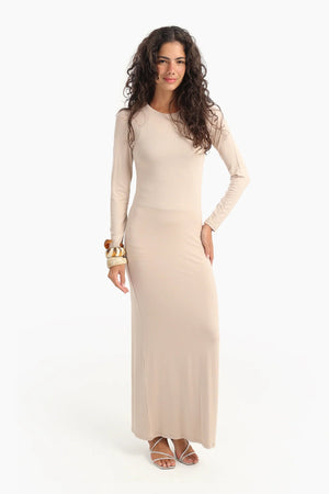 Long dress with long sleeves