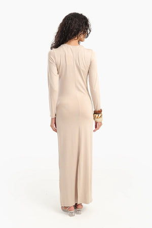 Long dress with long sleeves