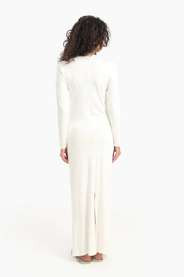 Long dress with long sleeves