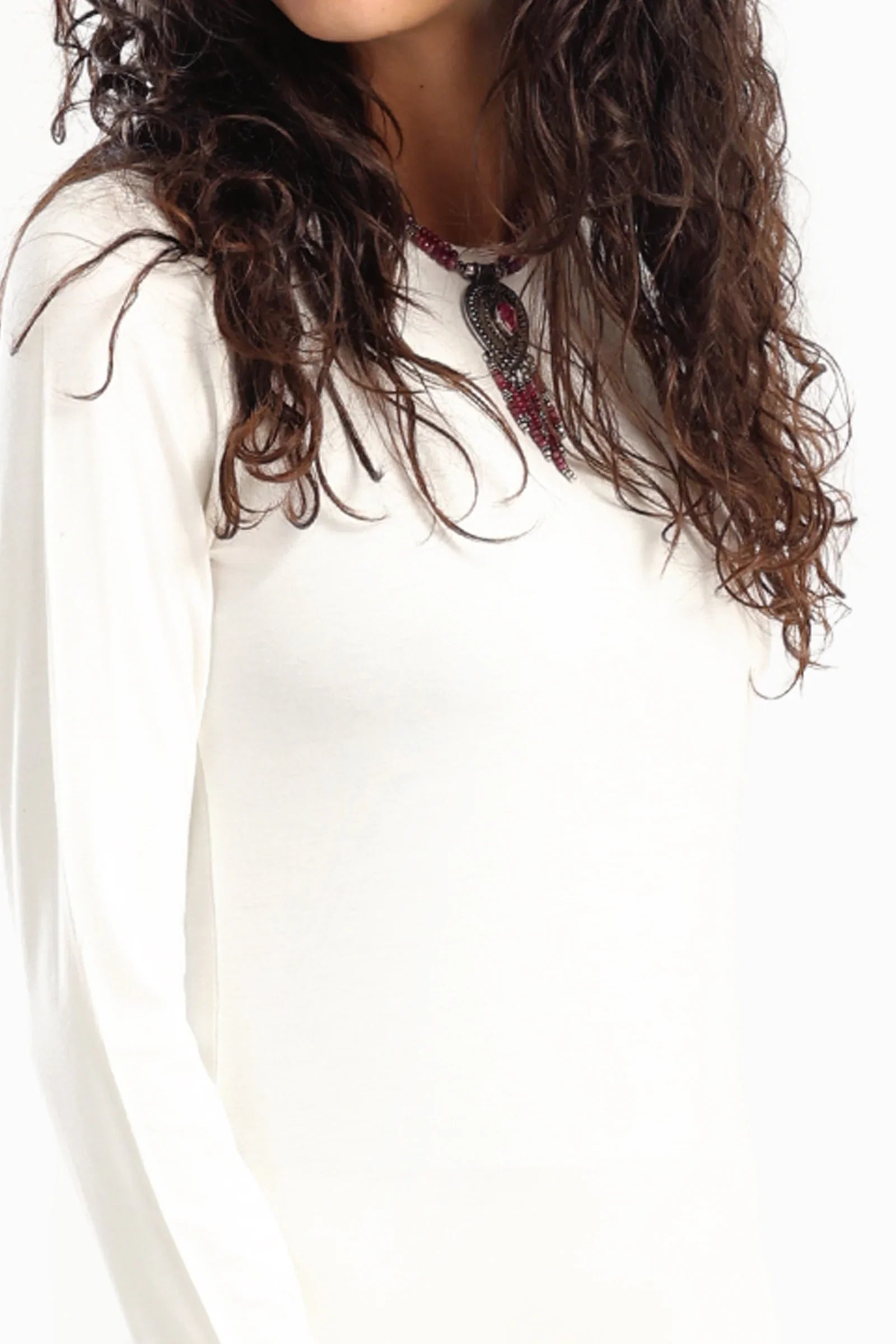 فستان طويل باكمام طويلة - Carinasaudi.com