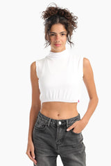 غطاء رقبة بدون أكمام ورقبة عالية - Carinasaudi.com