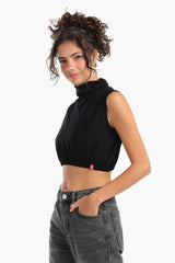 غطاء رقبة بدون أكمام ورقبة عالية - Carinasaudi.com