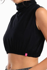 غطاء رقبة بدون أكمام ورقبة عالية - Carinasaudi.com