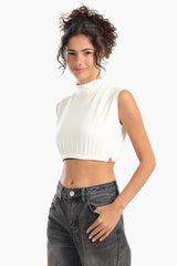 غطاء رقبة بدون أكمام ورقبة عالية - Carinasaudi.com