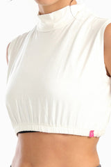 غطاء رقبة بدون أكمام ورقبة عالية - Carinasaudi.com