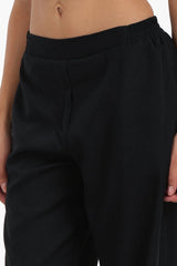 بنطال بخصر عالي و بقصة ساق واسعة - Carinasaudi.com