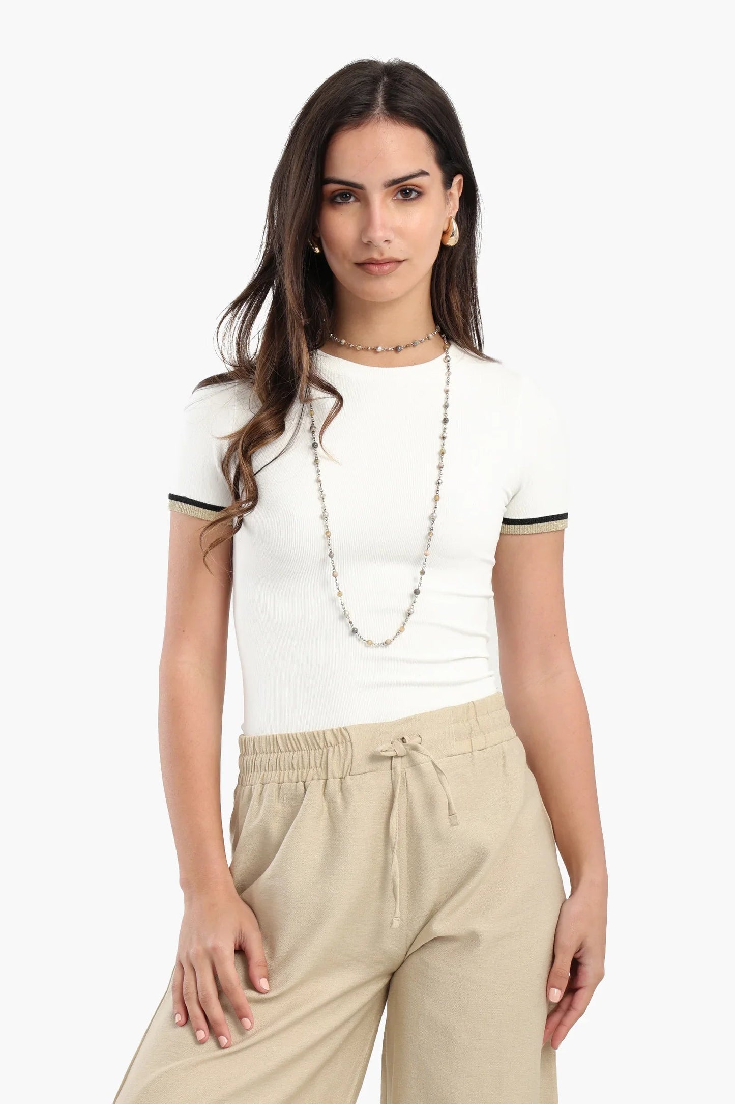 بلوزة باكمام قصيرة - Carinasaudi.com