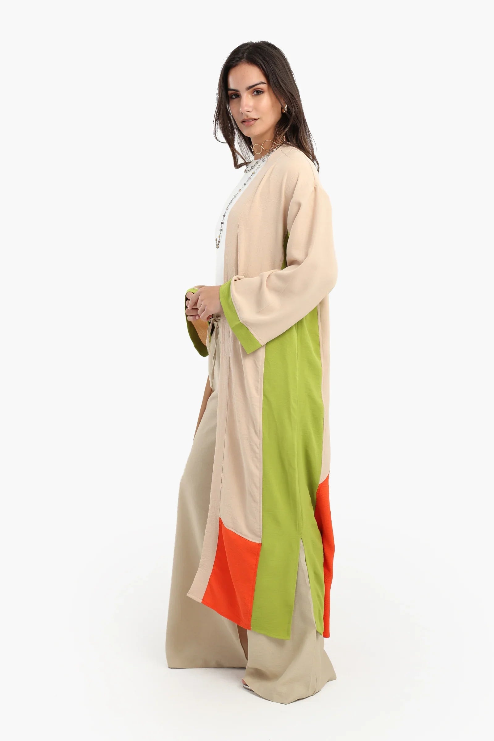 كيمونو طويل باكمام طويلة - Carinasaudi.com