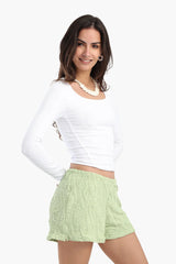 بلوزة كورسيه برقبة مربعة - Carinasaudi.com