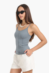 بلوزة مشد مايكروفيبر بدون درزات - Carinasaudi.com