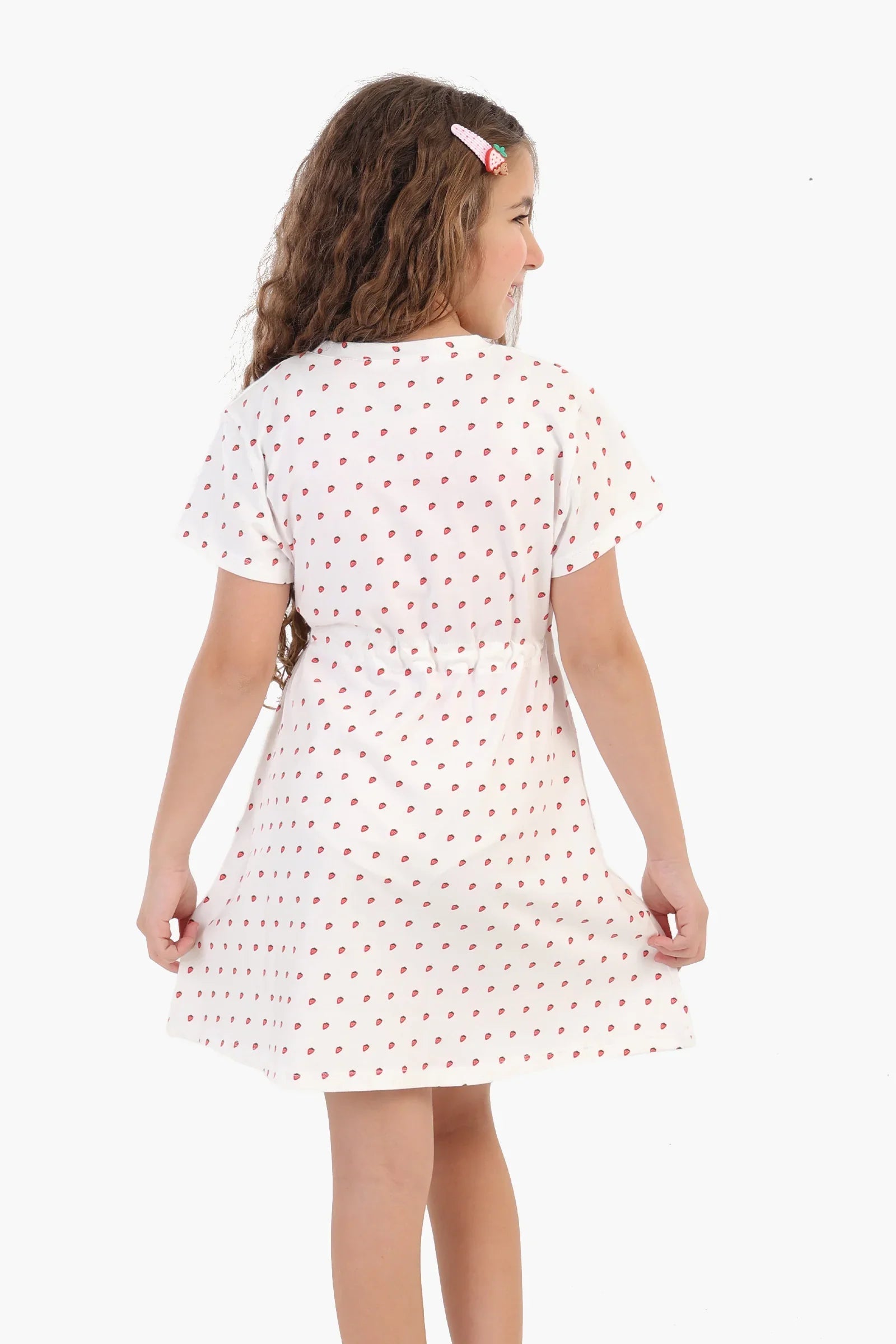 قميص نوم بطبعة الفراولة للفتيات - Carinasaudi.com