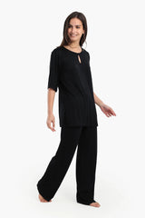 بيجاما باكمام قصيرة سادة - Carinasaudi.com