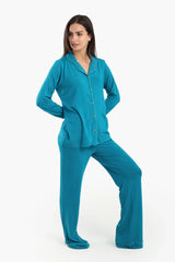 بيجاما فيسكوز باكمام طويلة - Carinasaudi.com