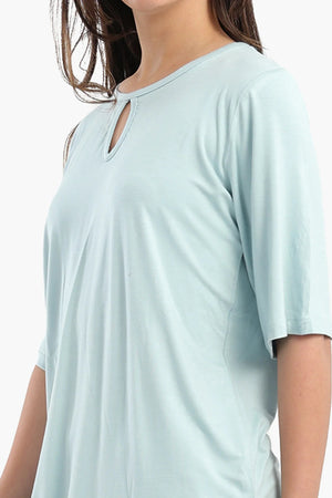 Plain short-sleeved pajamas