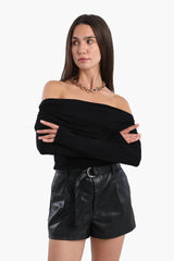 بلوزة مكشوفة الكتفين - Carinasaudi.com