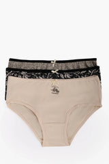 عبوة من ٣ سراويل داخلية بريف ملونة - Carinasaudi.com