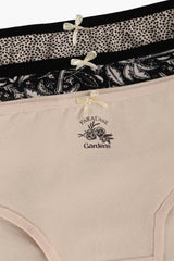 عبوة من ٣ سراويل داخلية بريف ملونة - Carinasaudi.com