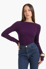 بلوزة مايكروفيبر بدون درزات و بدون ظهر - Carinasaudi.com