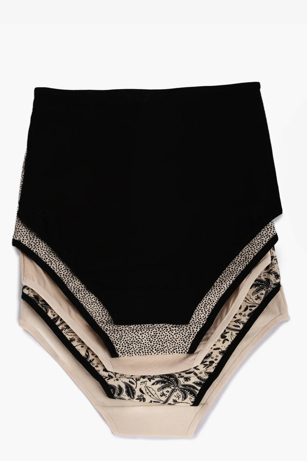 Pack of 5 colorful high waisted panties