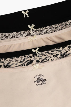 Pack of 5 colorful high waisted panties