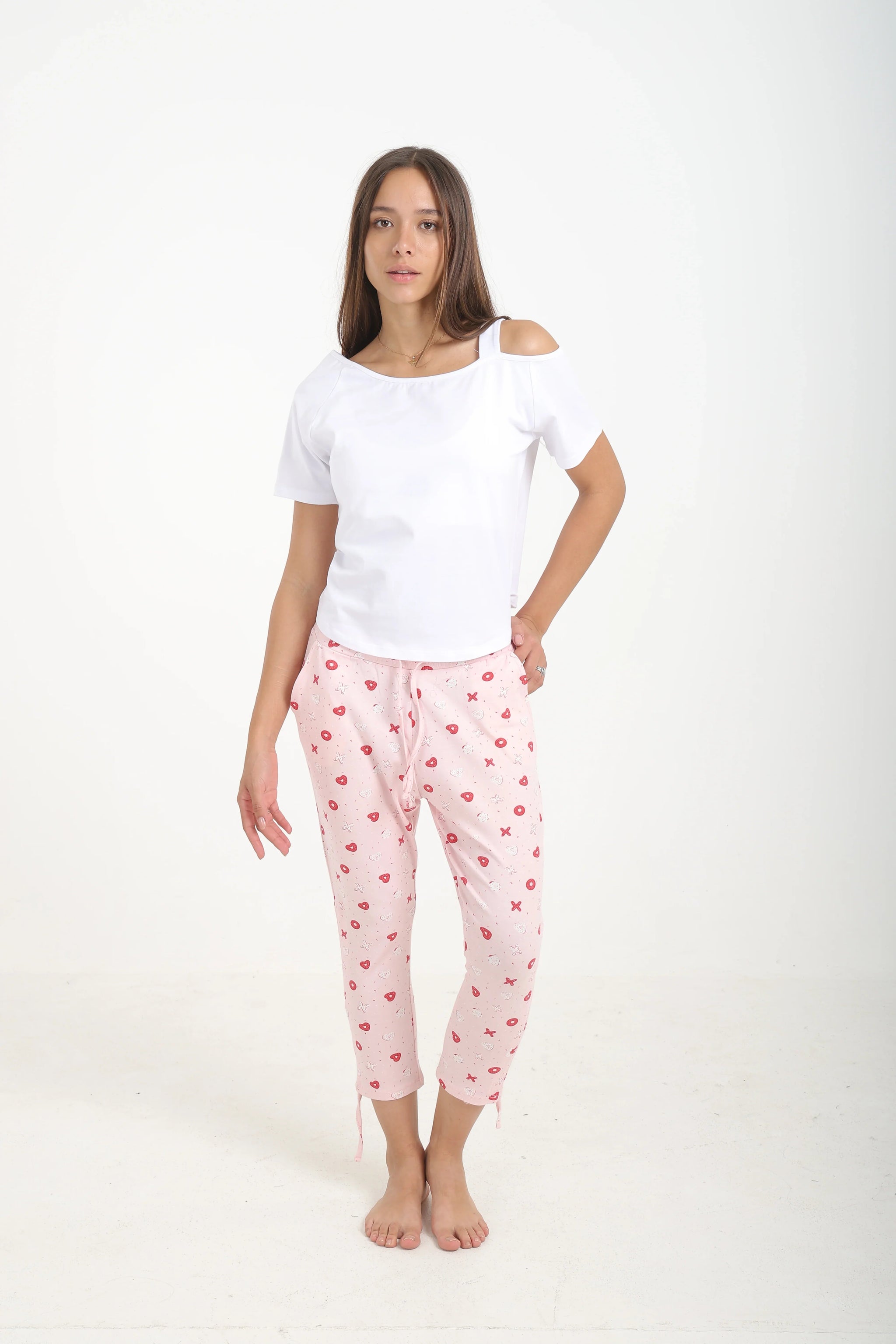 بيجاما بسروال كابري - Carinasaudi.com