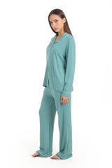 بيجاما فيسكوز باكمام طويلة - Carinasaudi.com