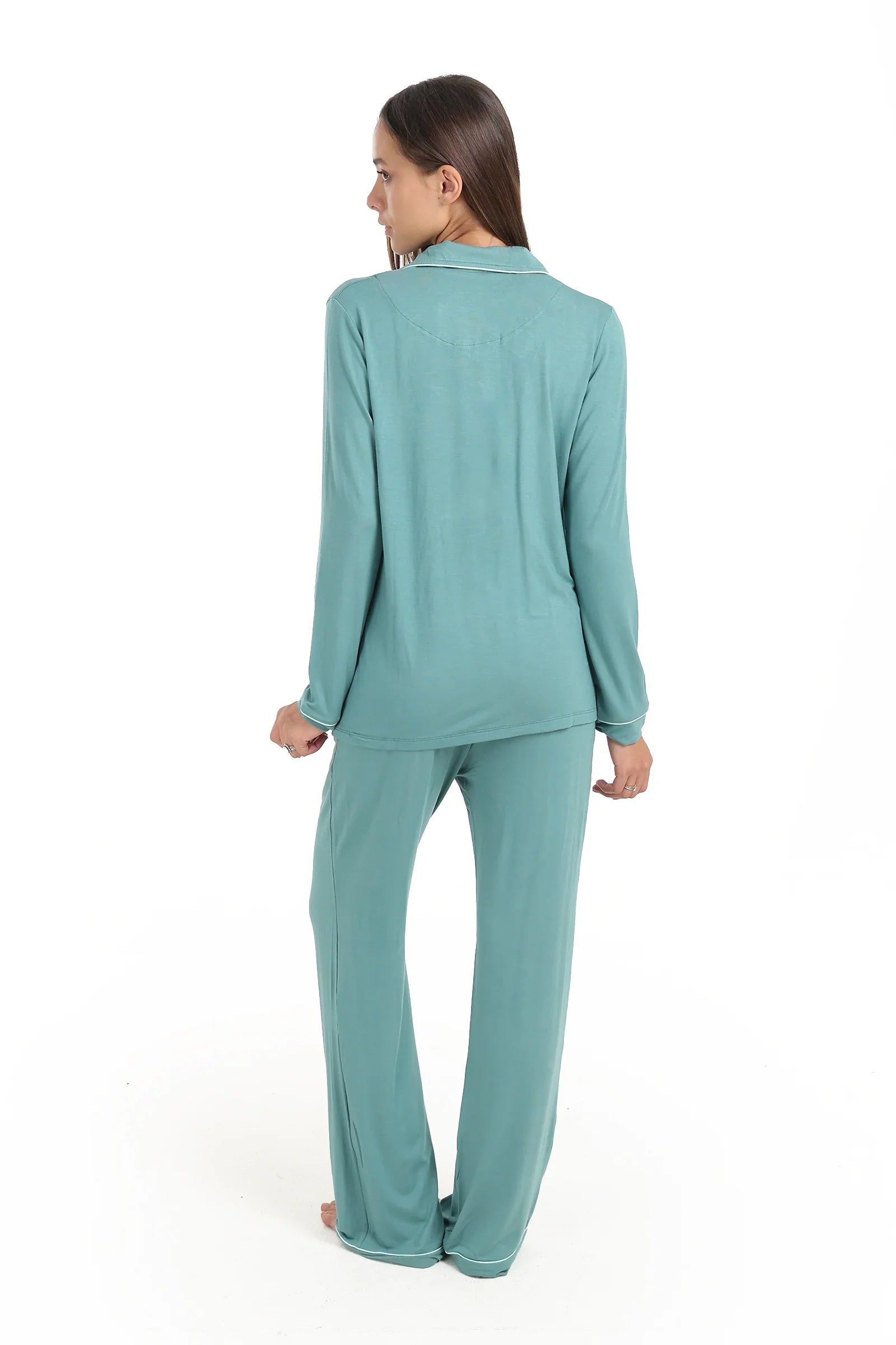 بيجاما فيسكوز باكمام طويلة - Carinasaudi.com