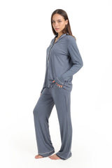 بيجاما فيسكوز باكمام طويلة - Carinasaudi.com