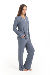 بيجاما فيسكوز باكمام طويلة - Carinasaudi.com