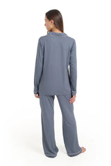 بيجاما فيسكوز باكمام طويلة - Carinasaudi.com