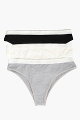 عبوة من ٣ سراويل داخلية بيكيني ملونة - Carinasaudi.com