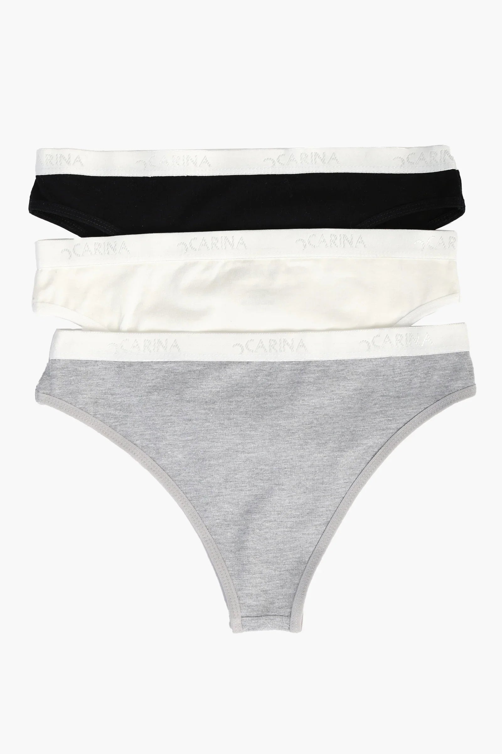 عبوة من ٣ سراويل داخلية بيكيني ملونة - Carinasaudi.com