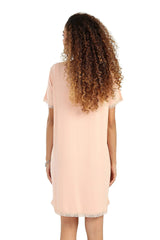 قميص نوم مزين بالدانتيل - Carinasaudi.com