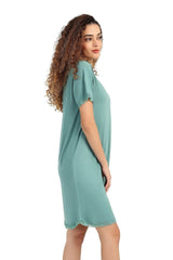 قميص نوم مزين بالدانتيل - Carinasaudi.com