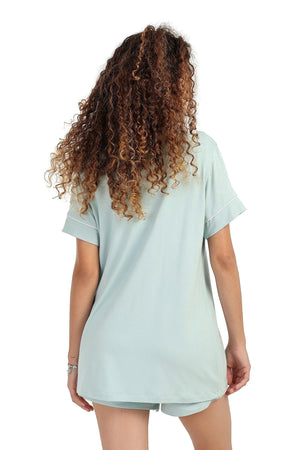 Short-sleeved pajama shorts