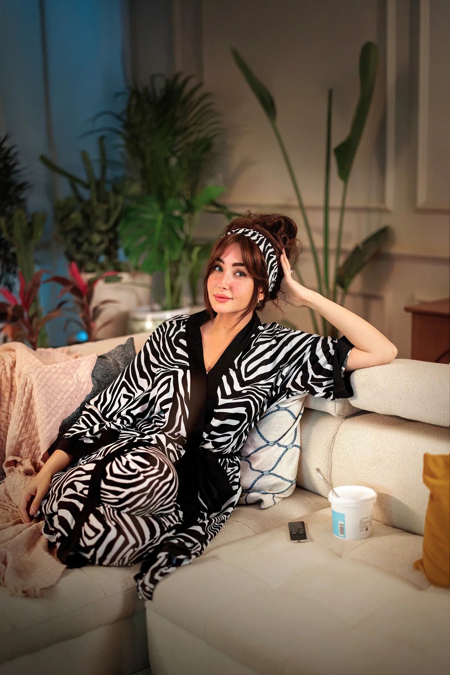 بيجاما بنطلون بطبعة - Carinasaudi.com