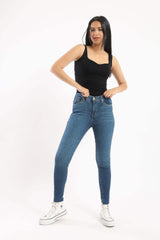 بلوزة بدون أكمام برقبة على شكل قلب - Carinasaudi.com