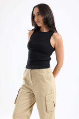 بلوزة برقبة دائرية - Carinasaudi.com