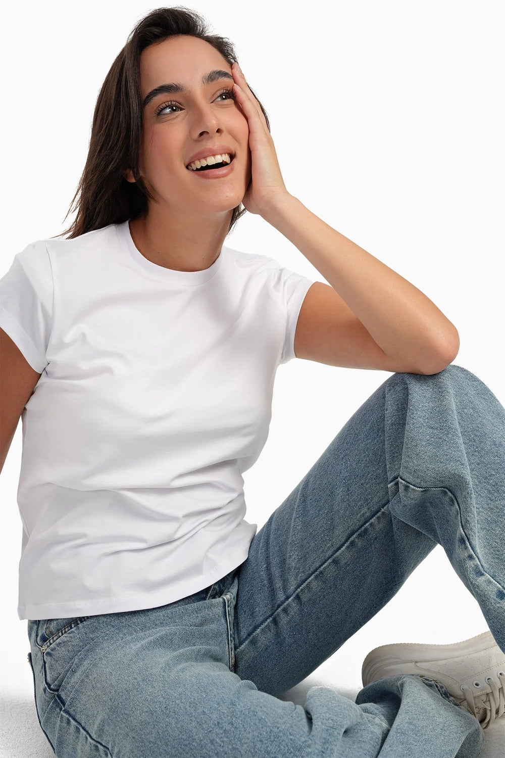 Short-sleeved cotton T-shirt